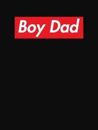 Thumbnail for Personalized Super Parody T-Shirt - Black - Boy Dad - Decorate View
