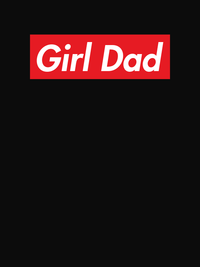 Thumbnail for Personalized Super Parody T-Shirt - Black - Girl Dad - Decorate View