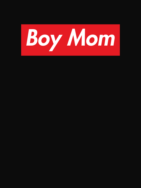 Personalized Super Parody T-Shirt - Black - Boy Mom - Decorate View