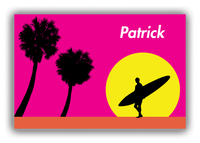 Thumbnail for Personalized Surfing Canvas Wrap & Photo Print VIII - Surfer Silhouette IV - Front View