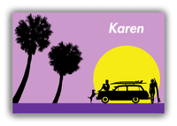 Thumbnail for Personalized Surfing Canvas Wrap & Photo Print IX - Surfer Silhouette I - Front View