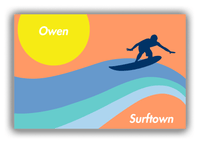 Thumbnail for Personalized Surfing Canvas Wrap & Photo Print X - Surfer Silhouette IV - Front View