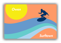 Thumbnail for Personalized Surfing Canvas Wrap & Photo Print X - Surfer Silhouette VI - Front View