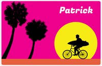Thumbnail for Personalized Surfing Placemat VIII - Surfer Silhouette II -  View