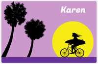 Thumbnail for Personalized Surfing Placemat IX - Surfer Silhouette II -  View