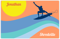 Thumbnail for Personalized Surfing Placemat X - Surfer Silhouette I -  View