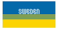 Thumbnail for Personalized Sweden Beach Towel - Front View