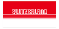 Thumbnail for Personalized Switzerland Beach Towel - Front View