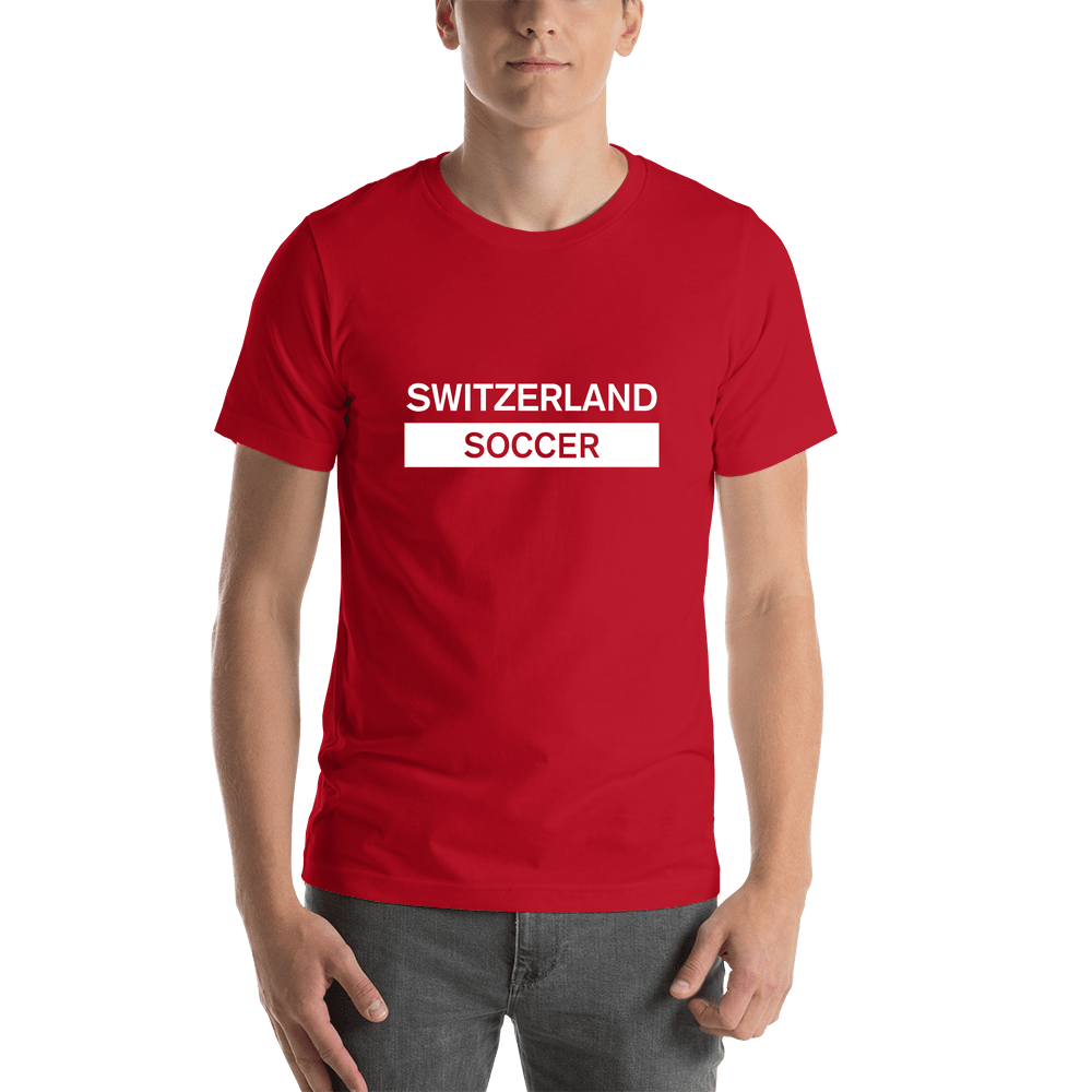 Switzerland Soccer T-Shirt - Red - Shirt View