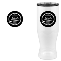 Thumbnail for Personalized Swoop Lettering Pilsner Tumbler (20 oz) - Design View