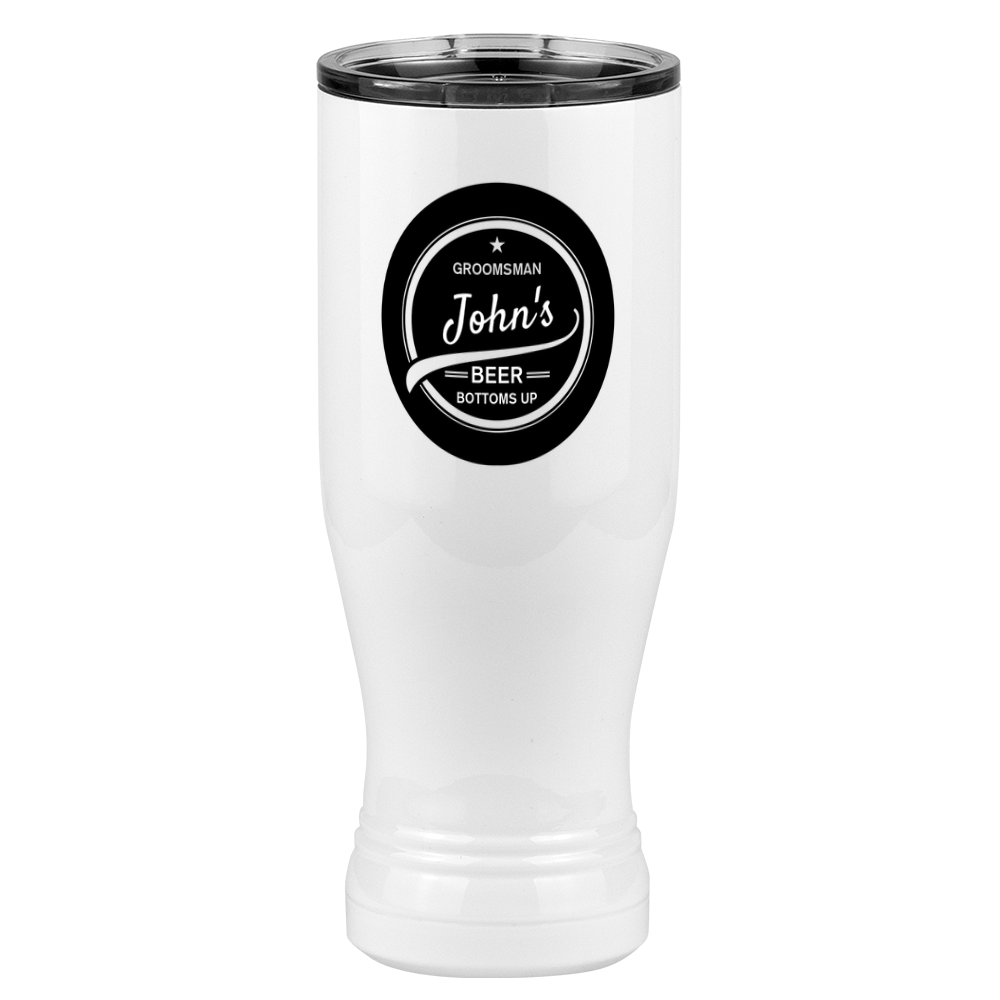 Personalized Swoop Lettering Pilsner Tumbler (20 oz) - Left View