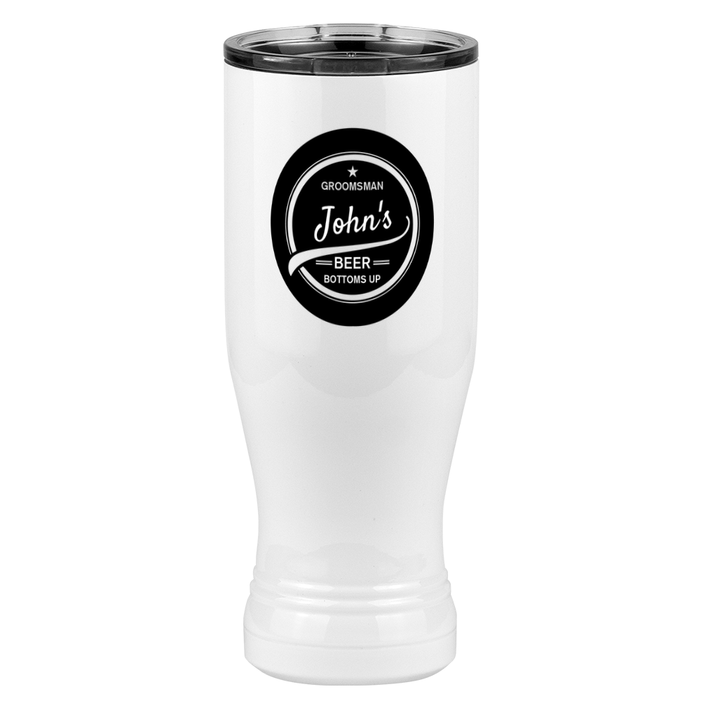 Personalized Swoop Lettering Pilsner Tumbler (20 oz) - Right View