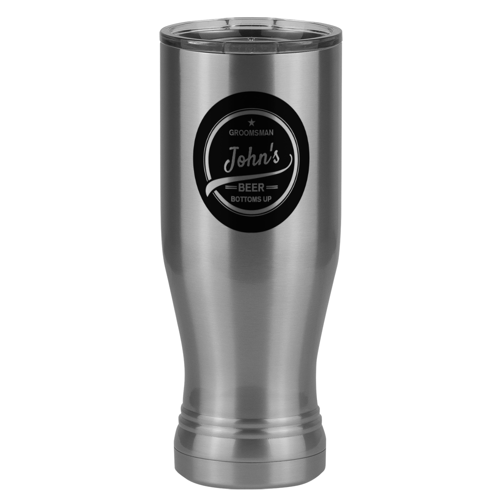 Personalized Swoop Lettering Pilsner Tumbler (20 oz) - Right View