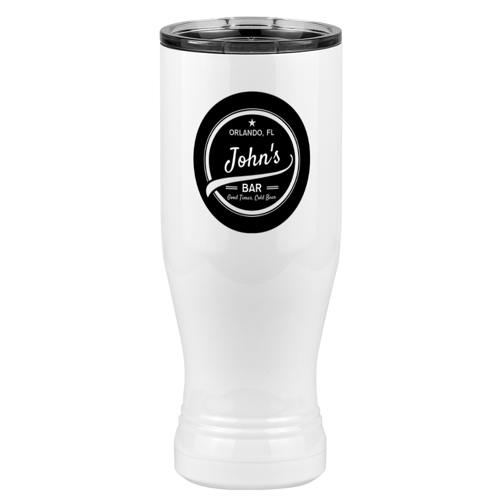 Personalized Swoop Lettering Pilsner Tumbler (20 oz) - Right View