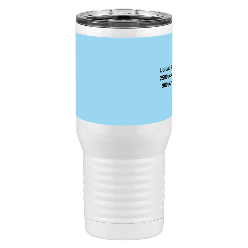 Personalized Tall Travel Tumbler (20 oz) - Upload Your Art - Front View
