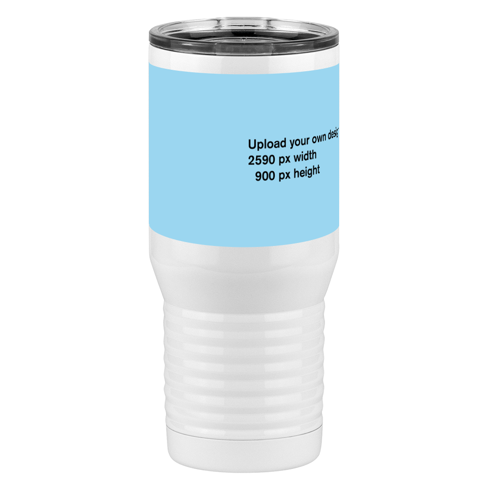 Personalized Tall Travel Tumbler (20 oz) - Upload Your Art - Front Right View