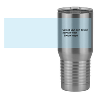 Thumbnail for Personalized Tall Travel Tumbler (20 oz) - Upload Your Art - Design View