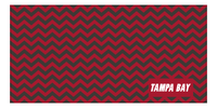 Thumbnail for Personalized Tampa Bay Chevron Beach Towel - Front View