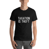 Thumbnail for Taxation Is Theft T-Shirt - Black - Shirt View