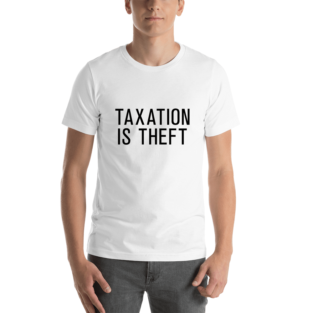 Taxation Is Theft T-Shirt - White - Shirt View