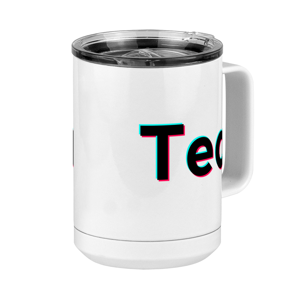 Tea Coffee Mug Tumbler with Handle (15 oz) - TikTok Trends - Front Right View