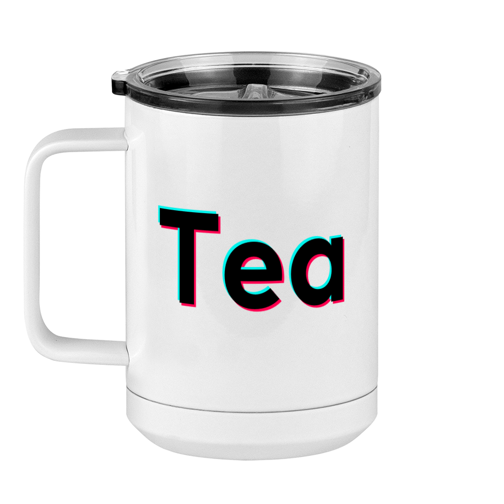 Tea Coffee Mug Tumbler with Handle (15 oz) - TikTok Trends - Left View