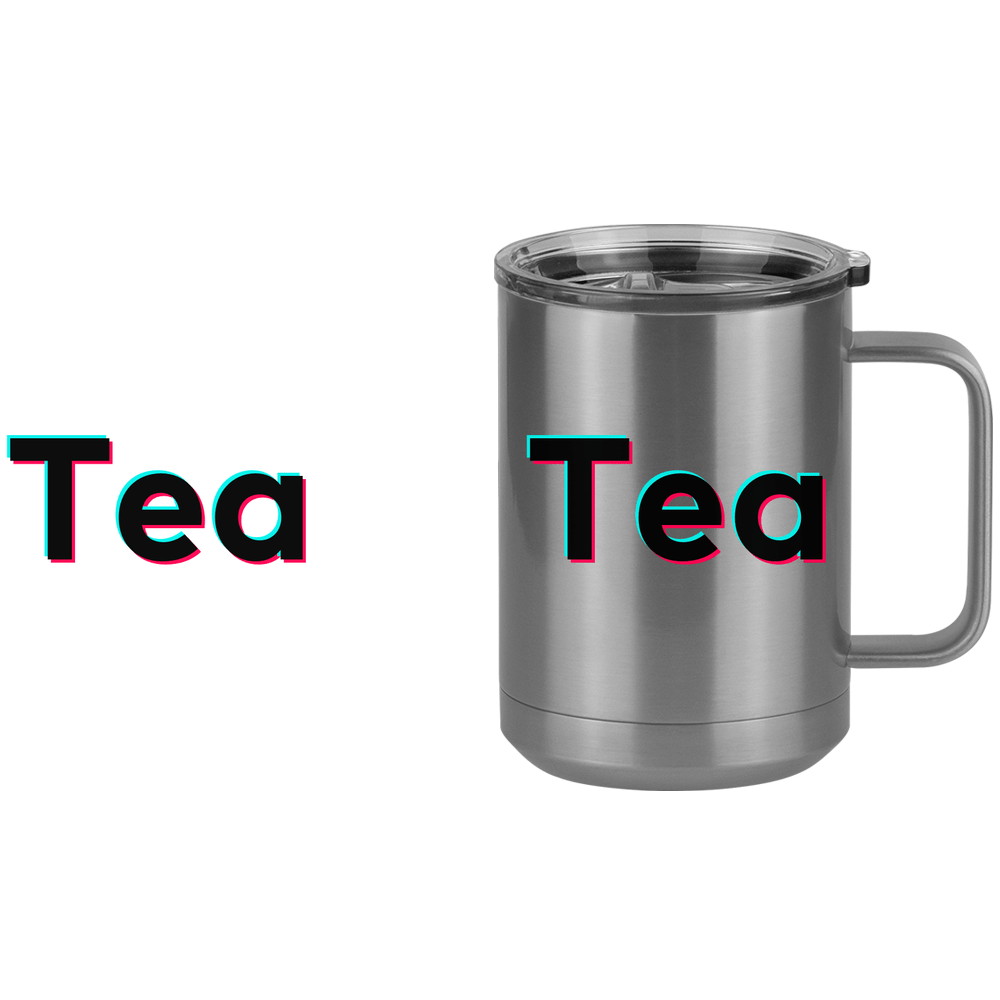 Tea Coffee Mug Tumbler with Handle (15 oz) - TikTok Trends - Design View
