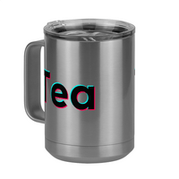 Thumbnail for Tea Coffee Mug Tumbler with Handle (15 oz) - TikTok Trends - Front Left View