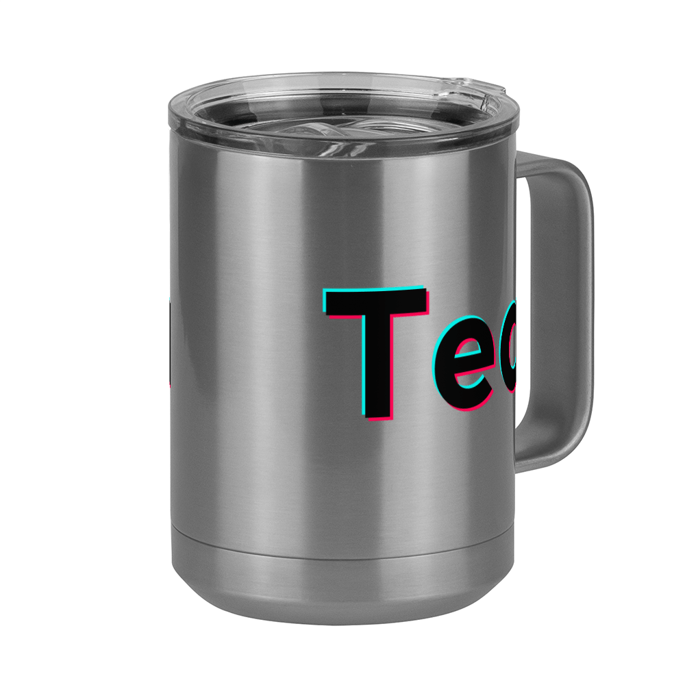 Tea Coffee Mug Tumbler with Handle (15 oz) - TikTok Trends - Front Right View