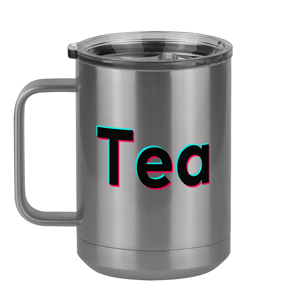 Tea Coffee Mug Tumbler with Handle (15 oz) - TikTok Trends - Left View