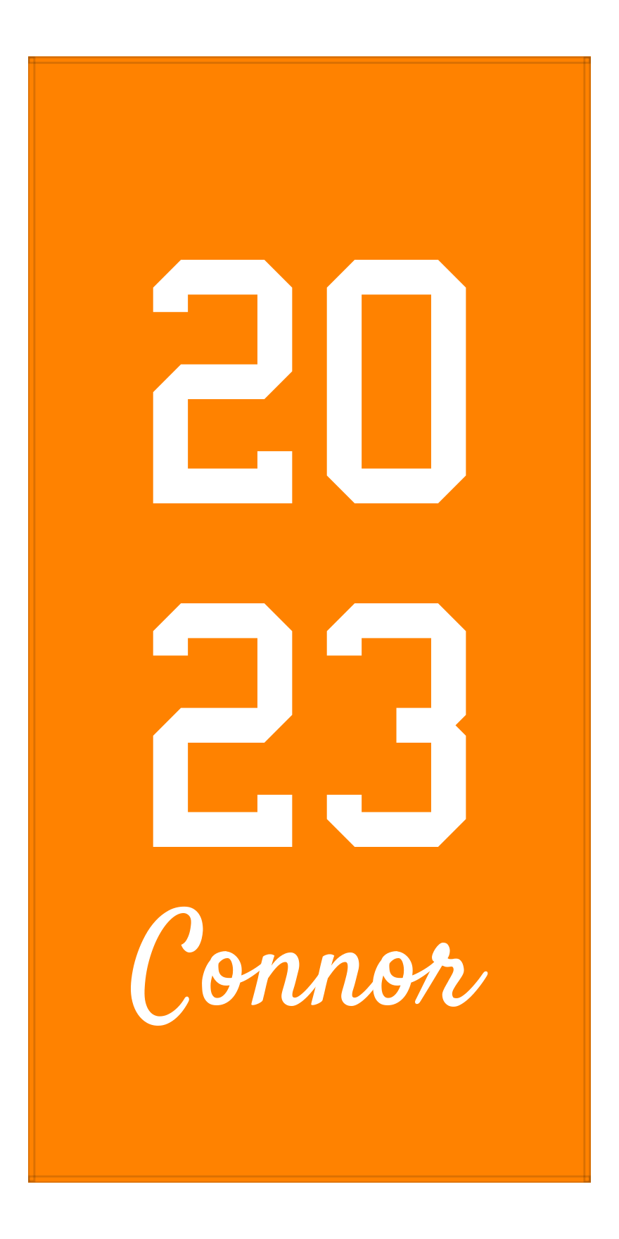 Personalized Tennessee Graduation Gift Beach Towel - Front View