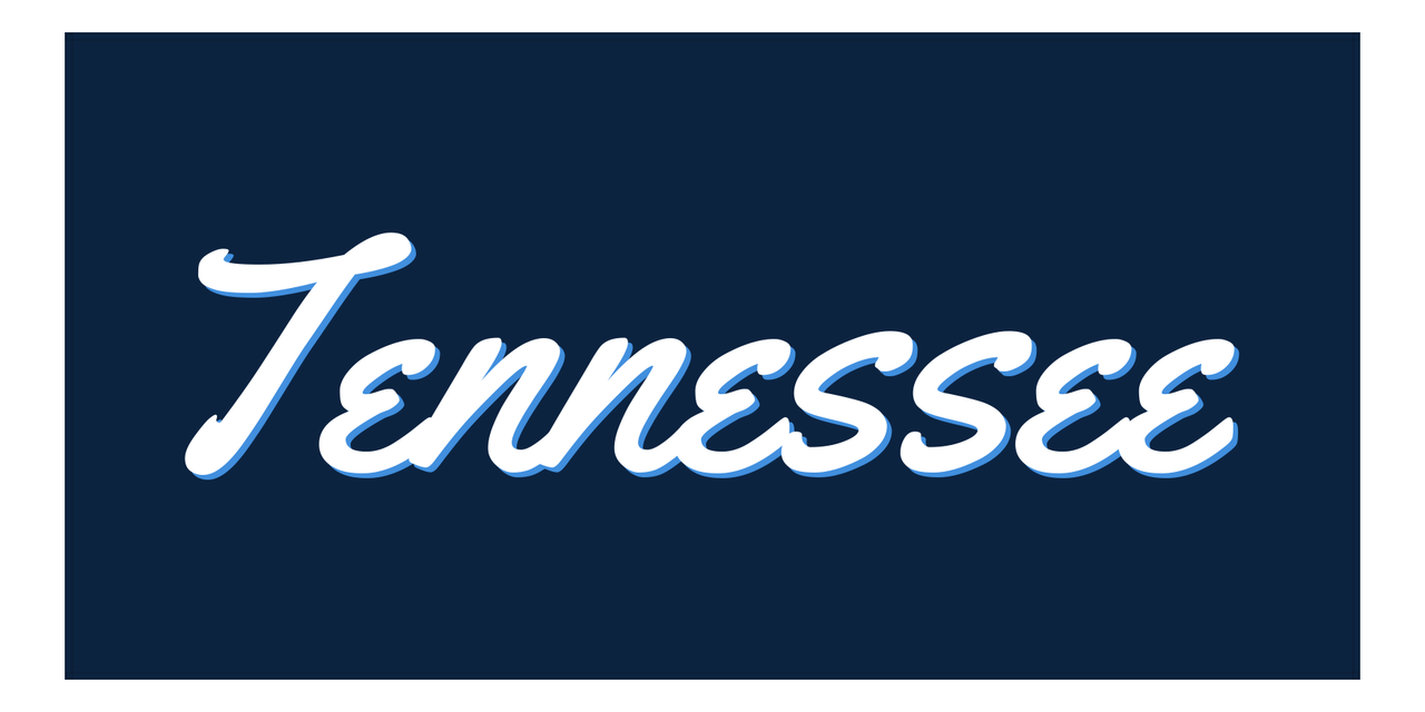 Personalized Tennessee Beach Towel - Front View