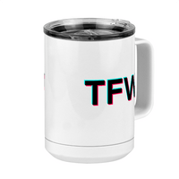 Thumbnail for TFW Coffee Mug Tumbler with Handle (15 oz) - TikTok Trends - Front Right View