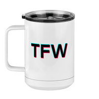 Thumbnail for TFW Coffee Mug Tumbler with Handle (15 oz) - TikTok Trends - Left View