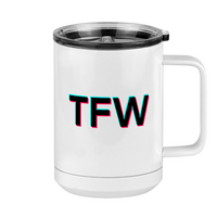 Thumbnail for TFW Coffee Mug Tumbler with Handle (15 oz) - TikTok Trends - Right View