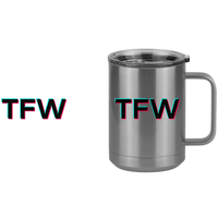 Thumbnail for TFW Coffee Mug Tumbler with Handle (15 oz) - TikTok Trends - Design View