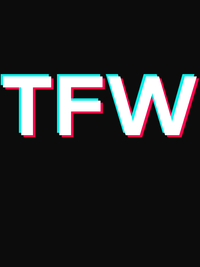 Thumbnail for TFW T-Shirt - Black - TikTok Trends - Decorate View