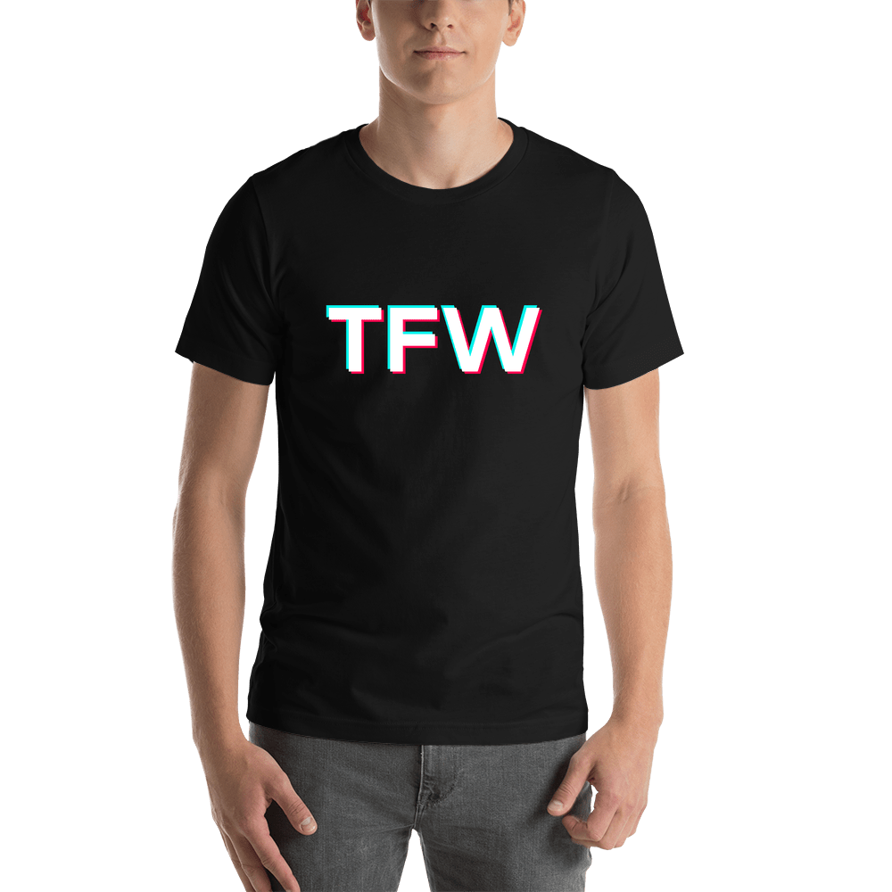 TFW T-Shirt - Black - TikTok Trends - Shirt View