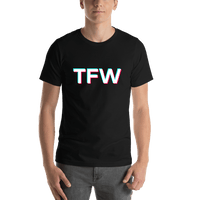 Thumbnail for TFW T-Shirt - Black - TikTok Trends - Shirt View