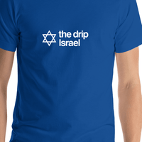 Thumbnail for The Drip Israel T-Shirt - Jewish Star of David - Shirt Close-Up View