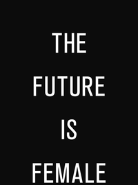 Thumbnail for The Future Is Female T-Shirt - Black - Decorate View