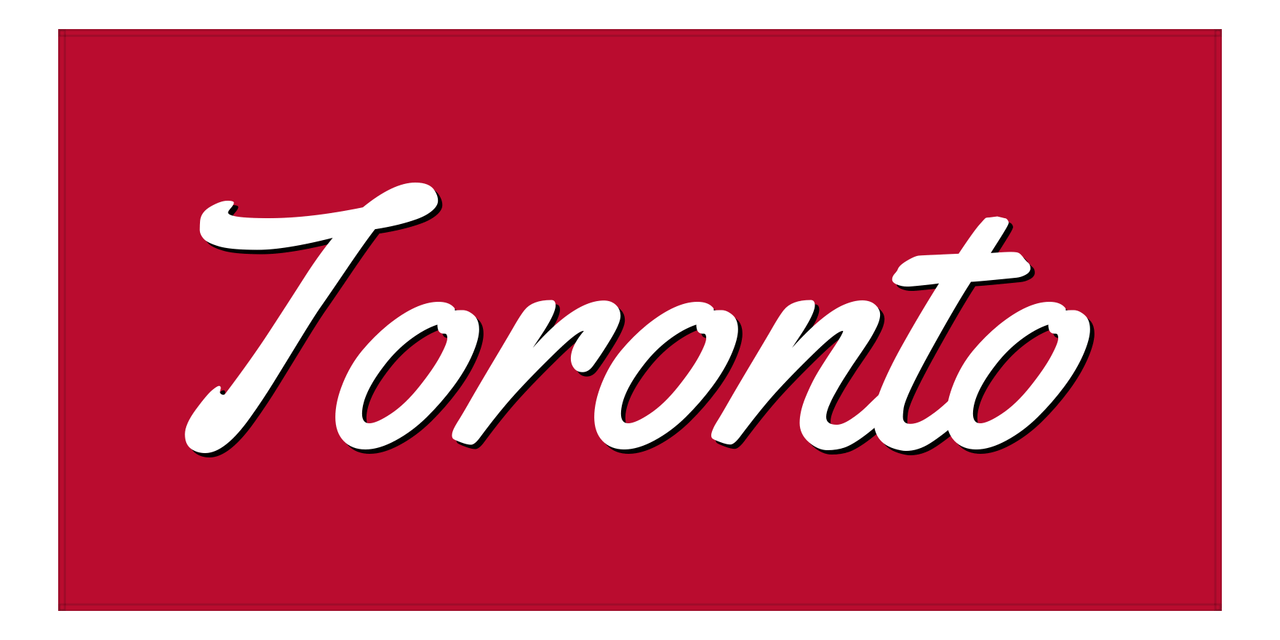 Personalized Toronto Beach Towel - Front View