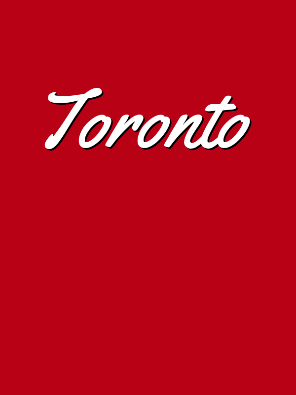 Personalized Toronto T-Shirt - Red - Decorate View