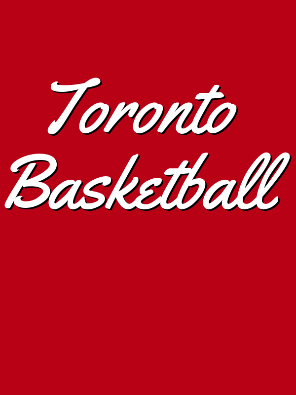 Personalized Toronto Basketball T-Shirt - Red - Decorate View