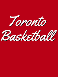 Thumbnail for Personalized Toronto Basketball T-Shirt - Red - Decorate View