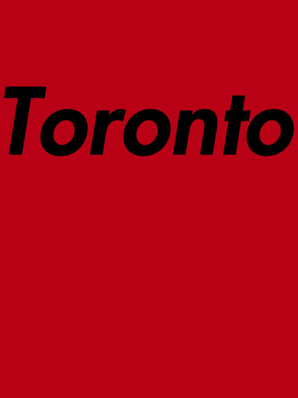Personalized Toronto T-Shirt - Red - Decorate View