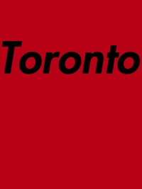 Thumbnail for Personalized Toronto T-Shirt - Red - Decorate View