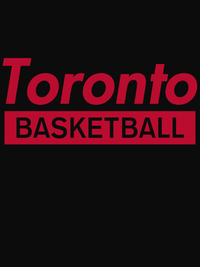 Thumbnail for Toronto Basketball T-Shirt - Black - Decorate View