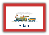 Thumbnail for Personalized Train Canvas Wrap & Photo Print - White Background with Border - Front View