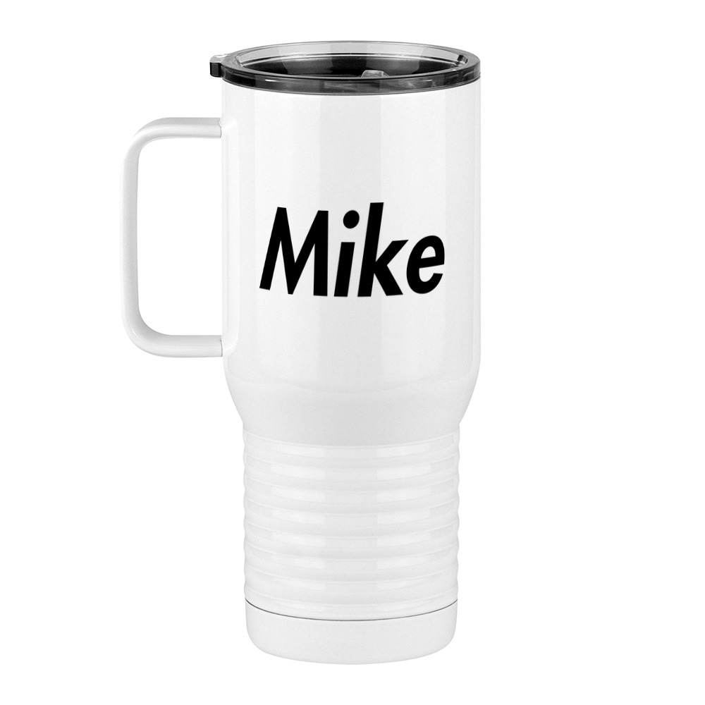 Personalized Travel Coffee Mug Tumbler with Handle (20 oz) - Left View